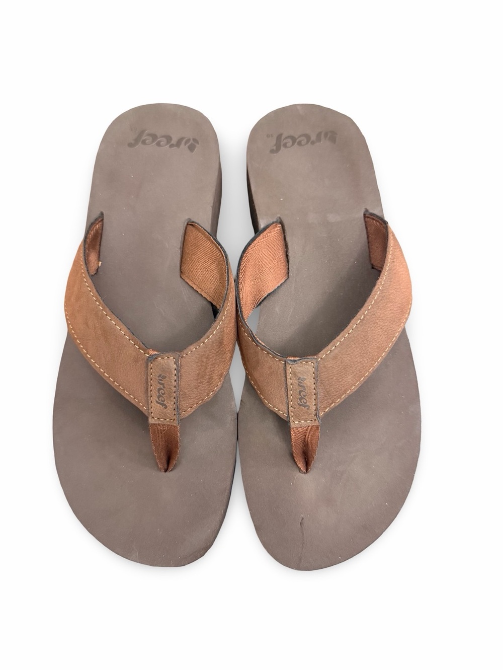 NWOT Reef Butter Platform Flip Flop Brown Size 8